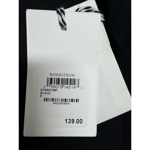 1901 Nordstrom NWT  Black 2 Button Blazer Jacket Size 8 Lined Suit Office - Picture 6 of 11